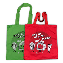 Load image into Gallery viewer, &quot;Let&#39;s All Go To The Plaza!&quot; Tote Bag by Jordan Kady
