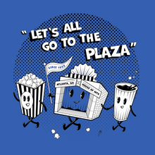 Load image into Gallery viewer, &quot;Let&#39;s All Go To The Plaza!&quot; T-Shirt by Jordan Kady
